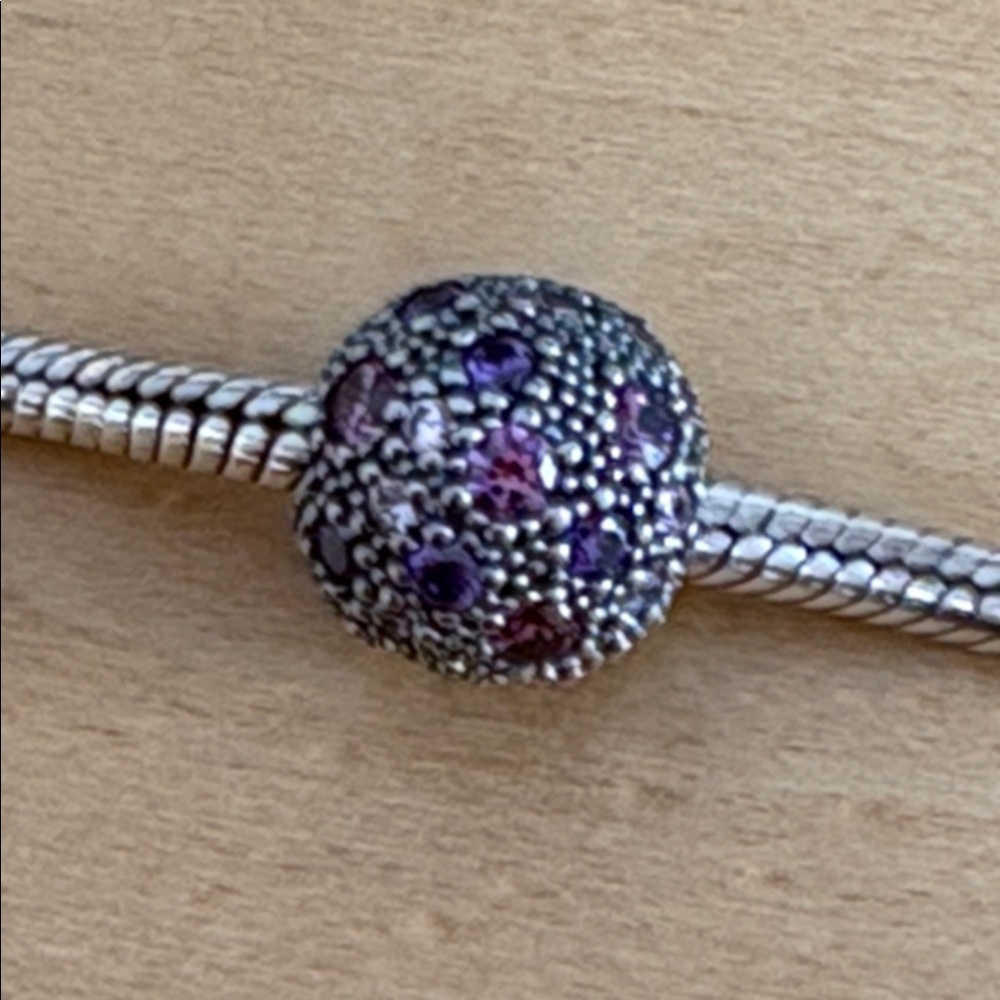 Pandora Cosmic Stars Clip with Purple and Pink - Picture 5 of 8